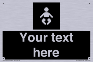 Custom information: black panel baby change